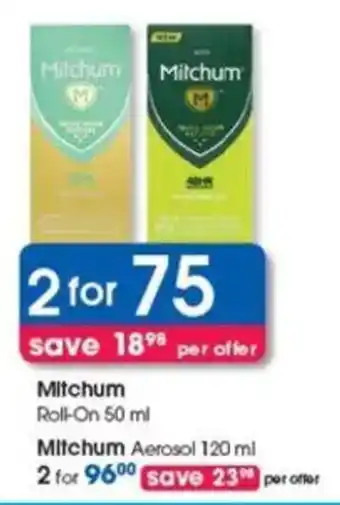 Clicks Mitchum Roll-On offer