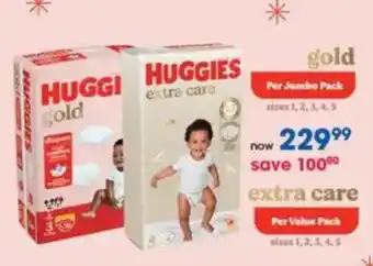 Clicks HUGGIES Gold Jumbo Pack/Extra Care Value Pack offer