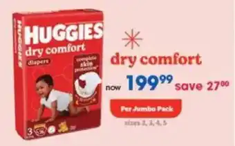 Clicks HUGGIES Dry Comfort offer