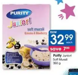 Clicks Purity Junior! Soft Muesli offer