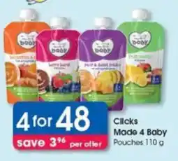 Clicks Clicks Made 4 Baby Pouches offer