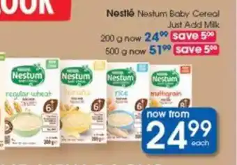 Clicks Nestlé Nestum Baby Cereal Just Add Milk offer