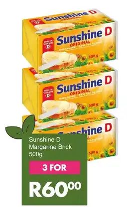 Save Sunshine D Margarine Brick offer