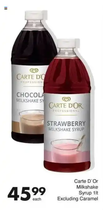 Save Hyper Carte D'Or Milkshake Syrup offer