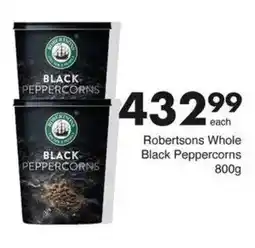 Save Hyper Robertsons Whole Black Peppercorns offer