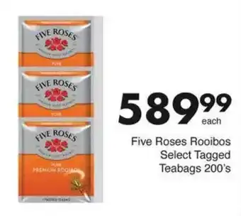 Save Hyper Five Roses Rooibos Select Tagged Teabags offer