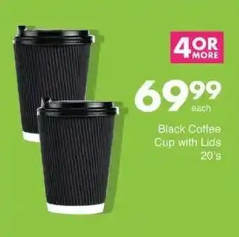 Save Hyper Black Coffee Cup with Lids offer