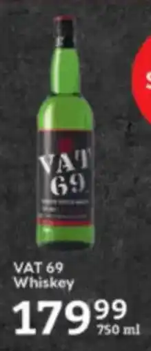 Oxford Freshmarket VAT 69 Whiskey offer