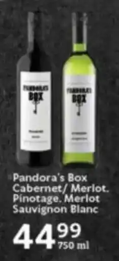 Oxford Freshmarket Pandora's Box Cabernet/Merlot, Pinotage, Merlot Sauvignon Blanc offer
