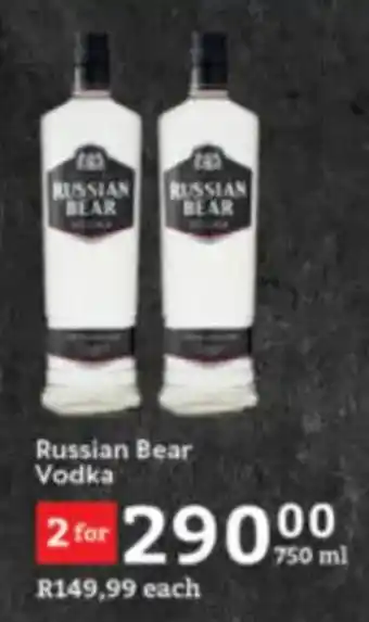 Oxford Freshmarket Russian Bear Vodka offer