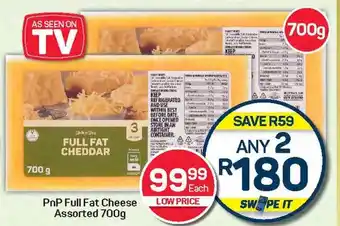 Pick n Pay Hypermarket PnP Full Fat Cheese Assorted offer