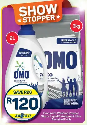 Pick n Pay Hypermarket Omo Auto Washing Powder or Liquid Detergent offer