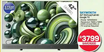 Pick n Pay Hypermarket SKYWORTH 42" (107cm) Full HD Google TV offer