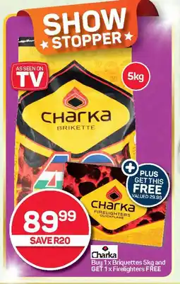 Pick n Pay Hypermarket Charka Briquettes and GET Firelighters FREE offer