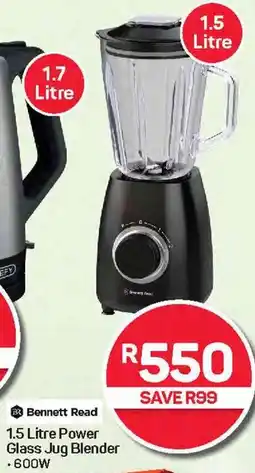 Pick n Pay Hypermarket Bennett Read Power Glass Jug Blender offer