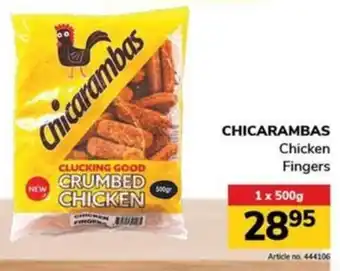 Jumbo CHICARAMBAS Chicken Fingers offer