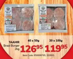 Jumbo TAAHIR Braai Burger offer