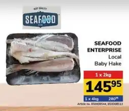 Jumbo SEAFOOD ENTERPRISE Local Baby Hake offer