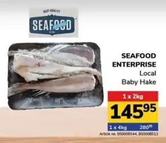 Jumbo SEAFOOD ENTERPRISE Local Baby Hake offer