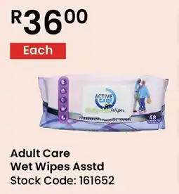 Africa Cash and Carry Adult Care Wet Wipes Asstd offer