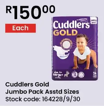 Africa Cash and Carry Cuddlers Gold Jumbo Pack Asstd Sizes offer