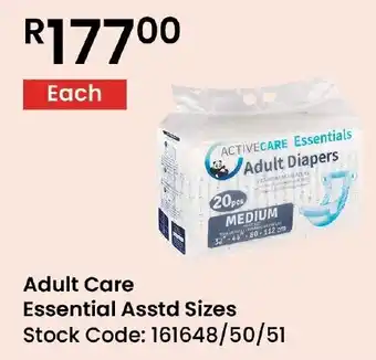 Africa Cash and Carry Adult Care Essential Asstd Sizes offer