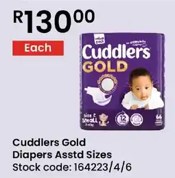 Africa Cash and Carry Cuddlers Gold Diapers Asstd Sizes offer