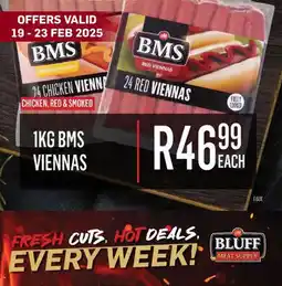 Bluff Meat Supply BMS Viennas offer