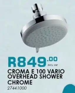 ON TAP Croma E 100 vario overhead shower chrome offer