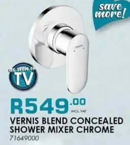 ON TAP Vernis blend concealed shower mixer chrome offer