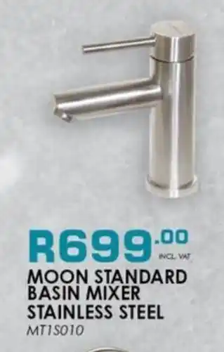 ON TAP Moon standard basin mixer stainless steel offer