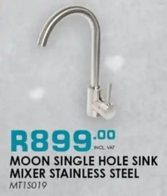 ON TAP Moon single hole sink mixer stainless steel offer