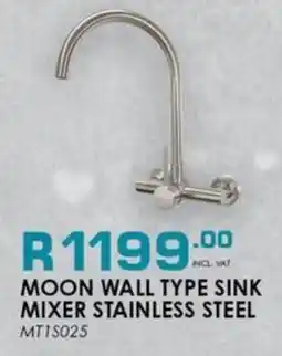 ON TAP Moon wall type sink mixer stainless steel offer