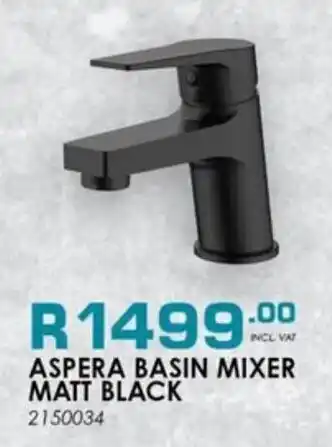 ON TAP Aspera basin mixer matt black offer