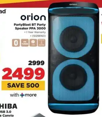 HiFi Corp Orion PartyBlast BT Party Speaker PPA 3000 offer