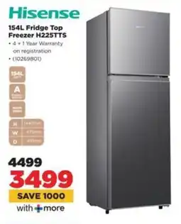 HiFi Corp Hisense Fridge Top Freezer H225TTS offer