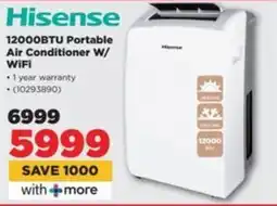 HiFi Corp Hisense 12000BTU Portable Air Conditioner W/ WiFi offer