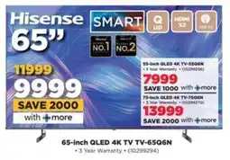 HiFi Corp Hisense 65-inch QLED 4K TV TV-65Q6N offer