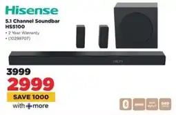 HiFi Corp Hisense 5.1 Channel Soundbar HS5100 offer