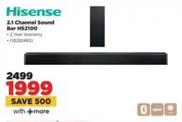 HiFi Corp Hisense 2.1 Channel Sound Bar HS2100 offer