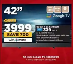 HiFi Corp Skyworth 42-inch Google TV-42E6500G offer