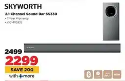 HiFi Corp SKYWORTH 2.1 Channel Sound Bar SS330 offer