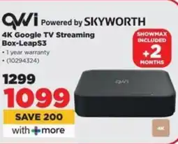 HiFi Corp QWVI 4K Google TV Streaming Box-LeapS3 offer