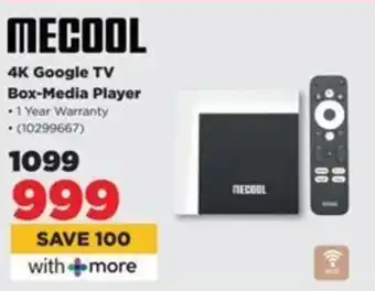 HiFi Corp MECOOL 4K Google TV Box-Media Player offer