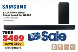 HiFi Corp SAMSUNG 3.1.2 Channel Dolby Atmos Sound Bar Q600C offer