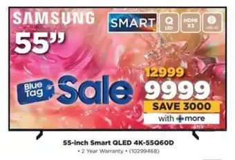 HiFi Corp SAMSUNG 55-inch Smart QLED 4K-55Q60D offer