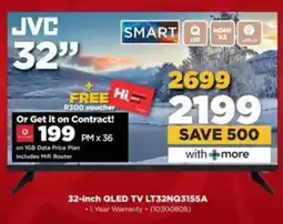 HiFi Corp JVC 32-inch QLED TV LT32NQ3155A offer