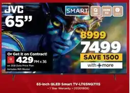 HiFi Corp JVC 65-inch QLED Smart TV-LT65NQ7115 offer