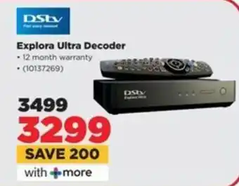 HiFi Corp DStv Explora Ultra Decoder offer