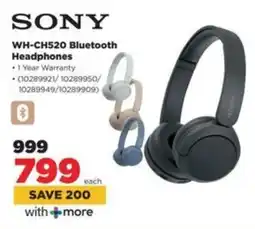 HiFi Corp SONY WH-CH520 Bluetooth Headphones offer